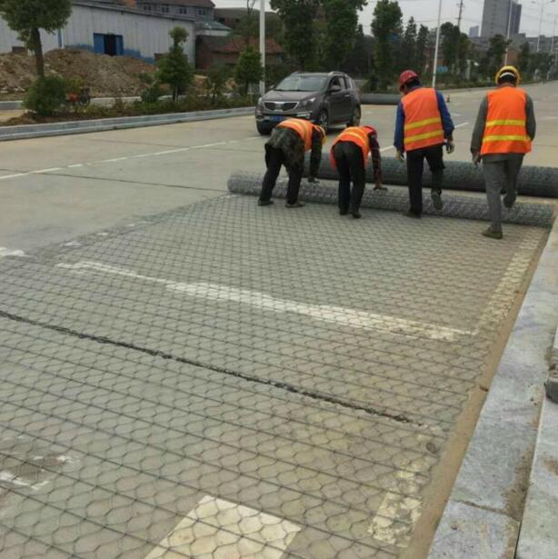 白改黑路面加筋網